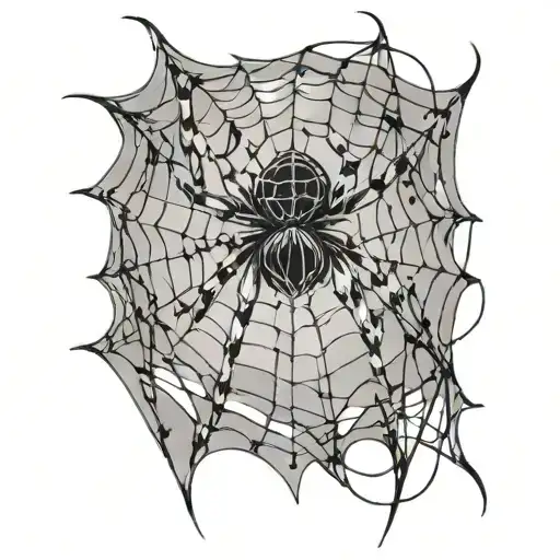 Spider And Spider Web