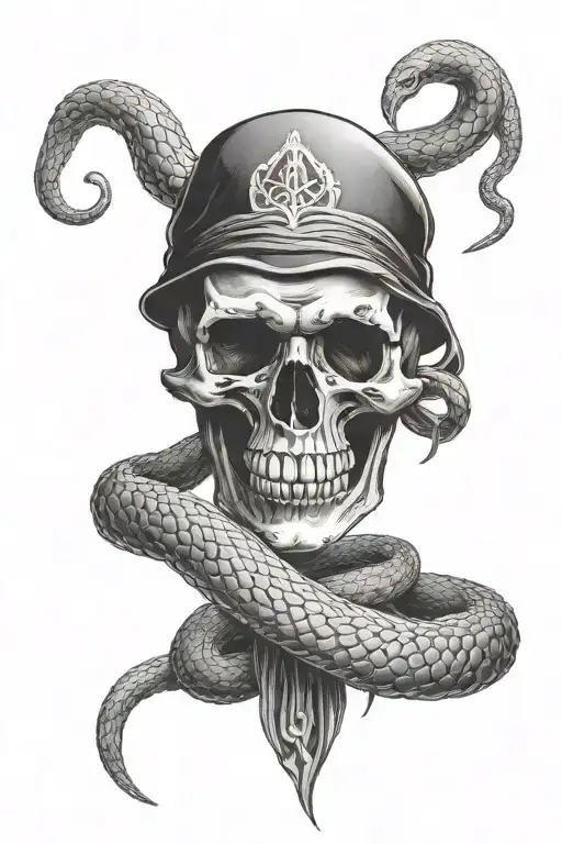 Death Eater Skull And Snake