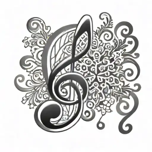 Music Note With Snowflake