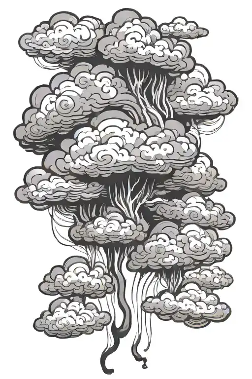 Black Clouds Floating