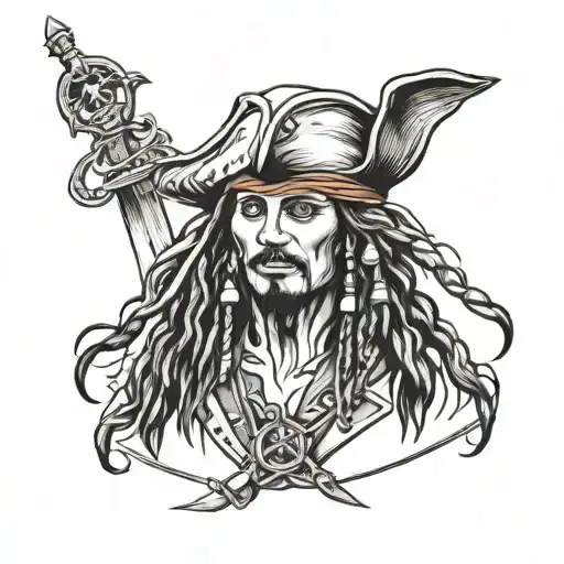 Jack Sparrow Fine Line