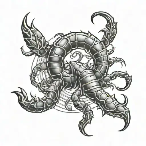 Scorpion With The Tail As A Trident