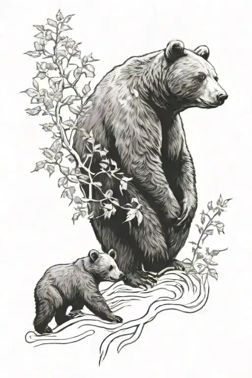 Bear And Bear Cub