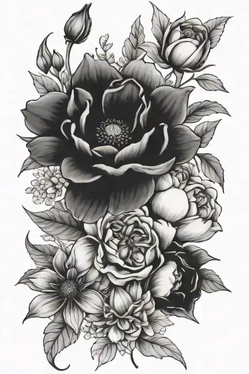 November April And September Birth Flower Bouquet