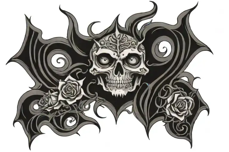 Gothic Satanic Tramp Stamp