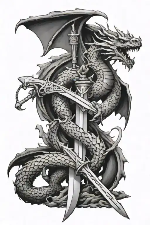 Dragon And Sword