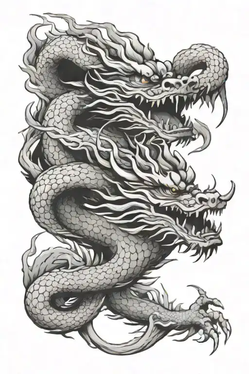 Chinese Dragon Around Hand