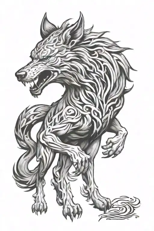 Fenrir In Black Flames