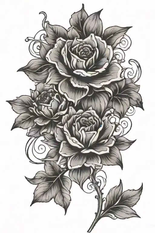 Birth Flowers Intertwined