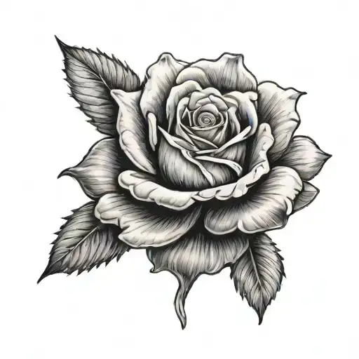 Rose Emerging From Daisy