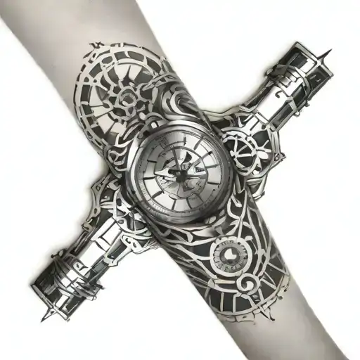 Space Leg Sleeve With Watch