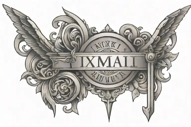 Roman Numerals And Name Written