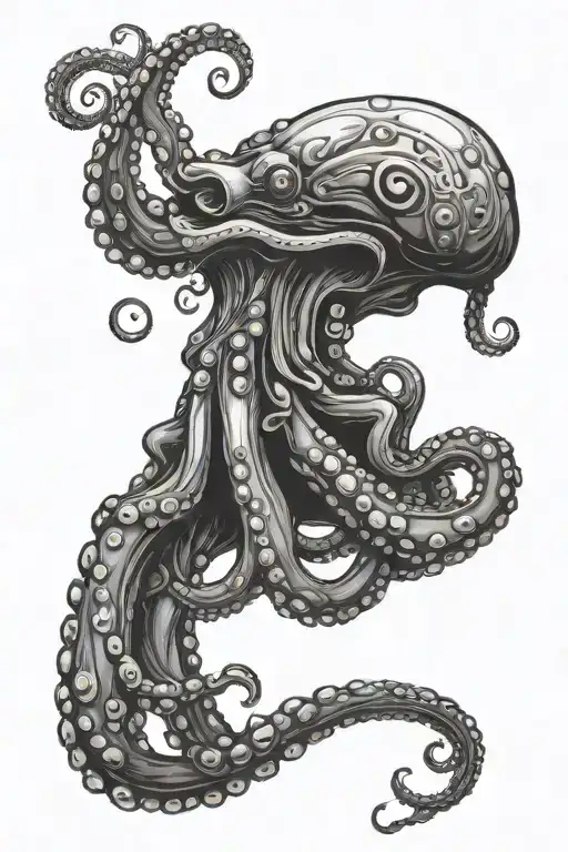 Octopus And Diver