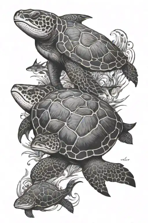 Sea Turtle Whale Shark