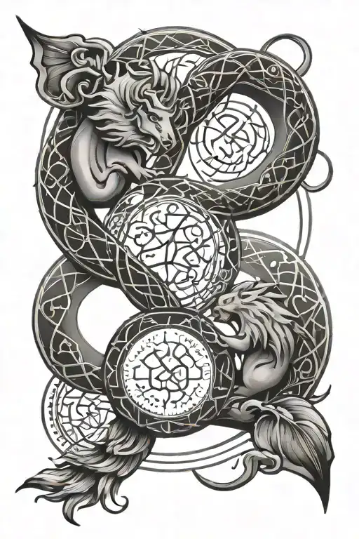 Zodiac Signs Intertwined