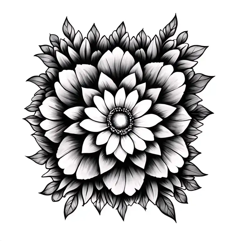 Flowers And Mandala