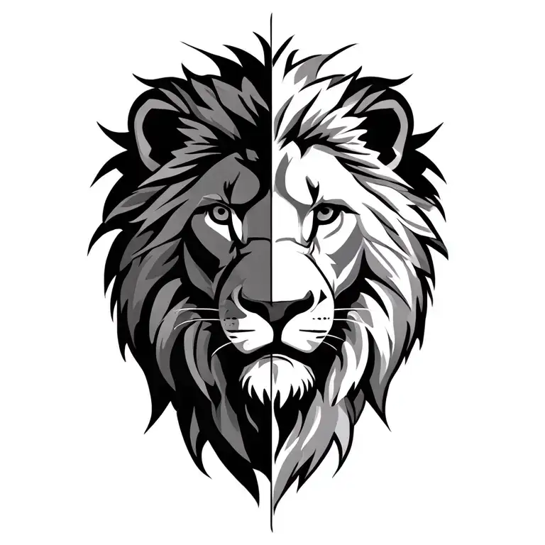 Half Star Of David Half Lion