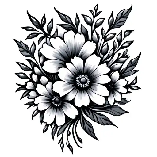 Native Beaded Flowers Growing