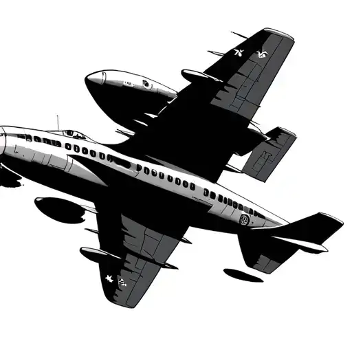 Airplane Flying In The Sky