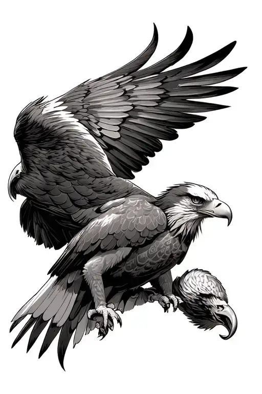 Eagle Guarding My Son Born