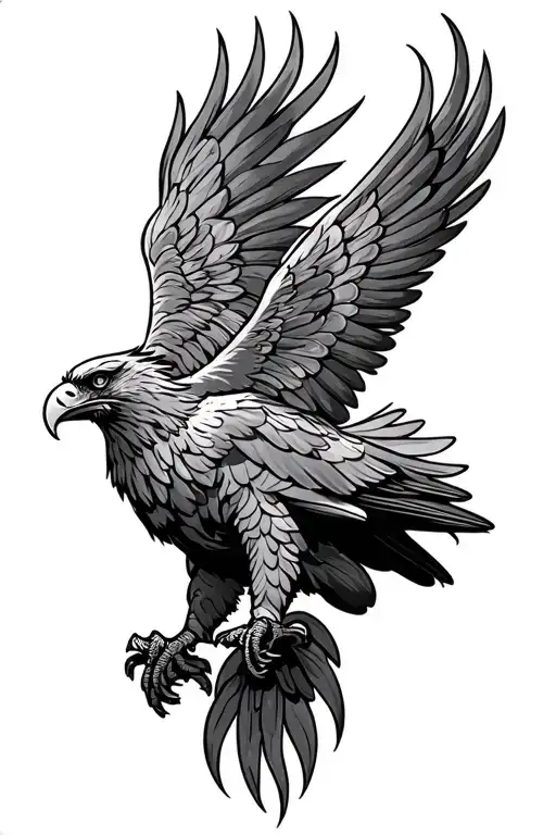 Celtic Eagle Perched