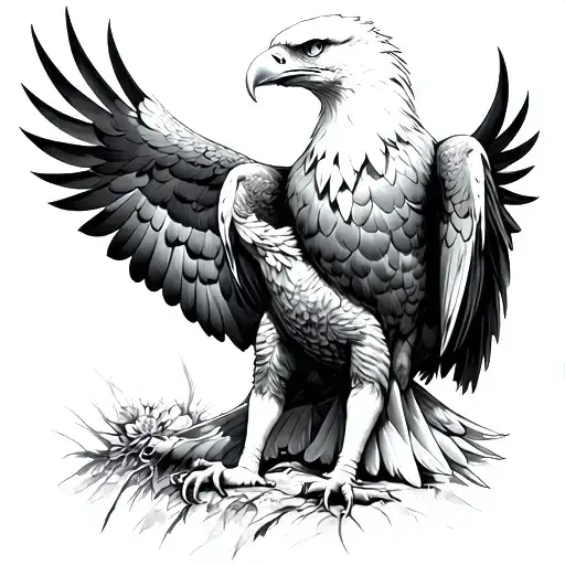 Eagle Guarding My Wife