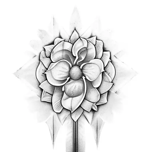 Sword Through A Panzee Flower