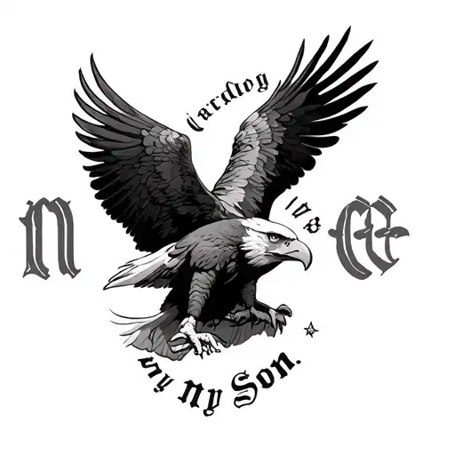 Eagle Guarding My Son Name