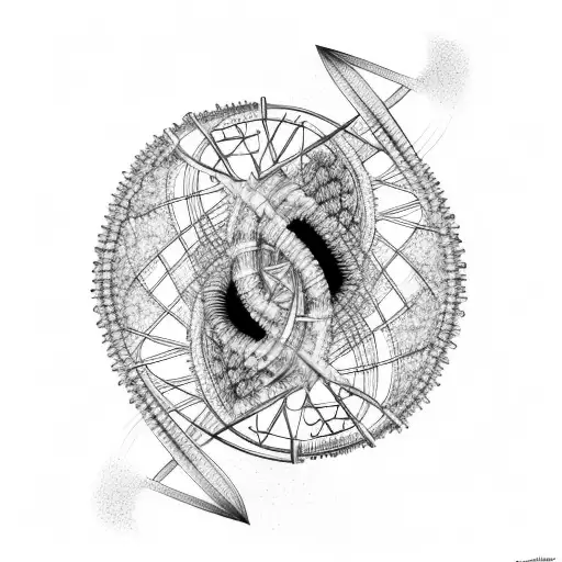 Dna Helix With A Waterfall As A Background