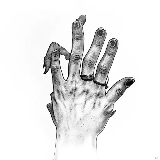 Hand Getting Out Of The Water