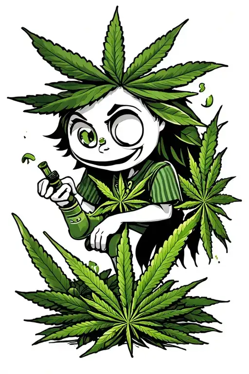 Cartoon Characters Getting High On Weed