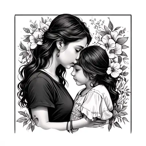 I Would Like A Tattoo Highlighting A Mother's Love Towards Her Son