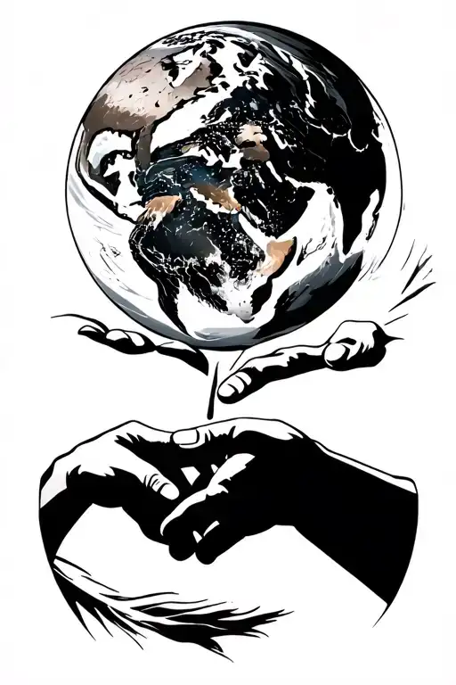 The World Is Yours A Father Handing Down A World To His Son