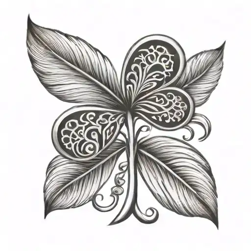 Shamrock With Feather