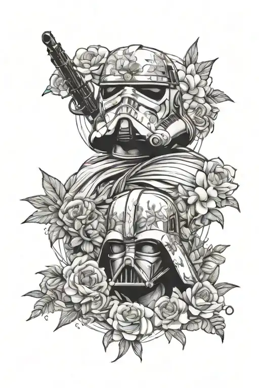 Star Wars Scenes With Floral