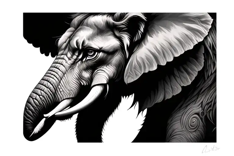 Half Lion Half Elephant