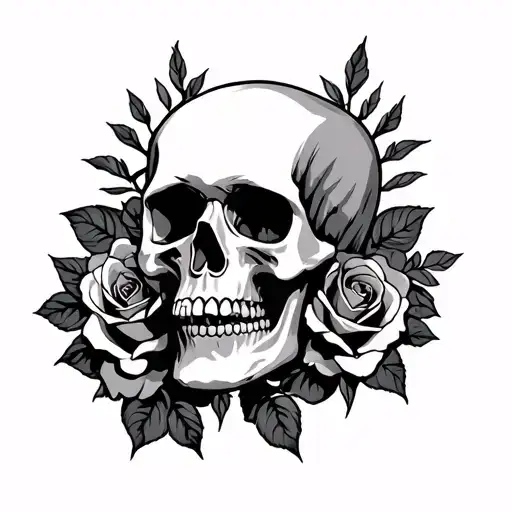 Skull And Roses