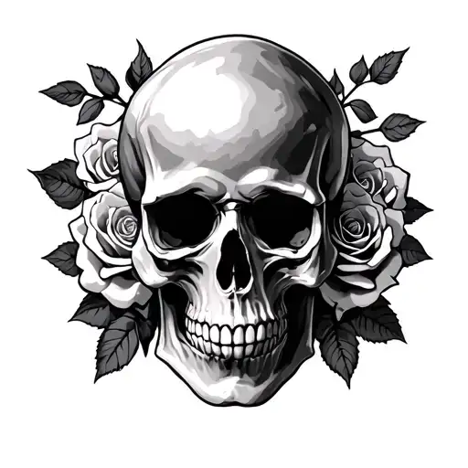Skull And Roses Sleeve
