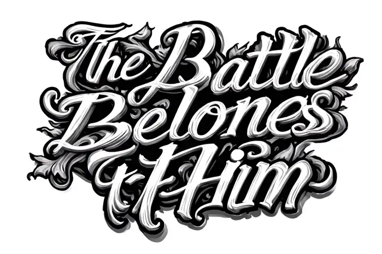Fine Line Script The Battle Belongs To Him