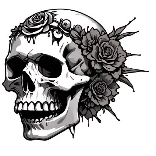 Ripped Baclava Skull