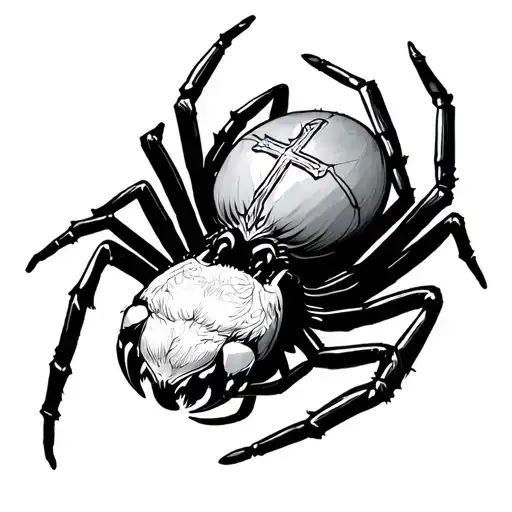 Spider With A Cross