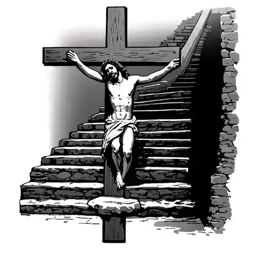 Jesus Cross Stairs Heaven Life Story