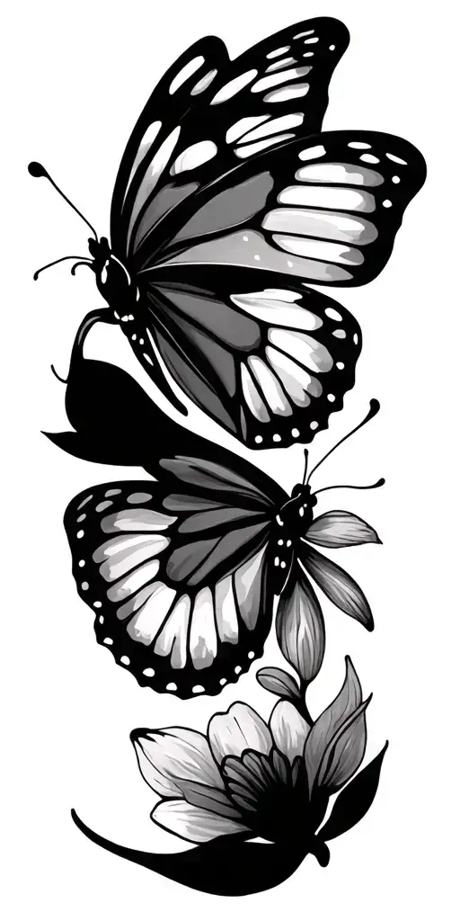 Butterflies Floral Design