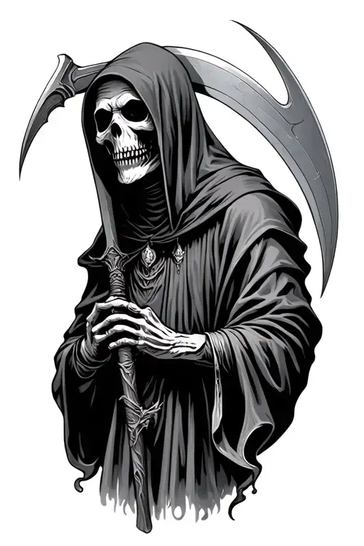 Grim Reaper With Scythe