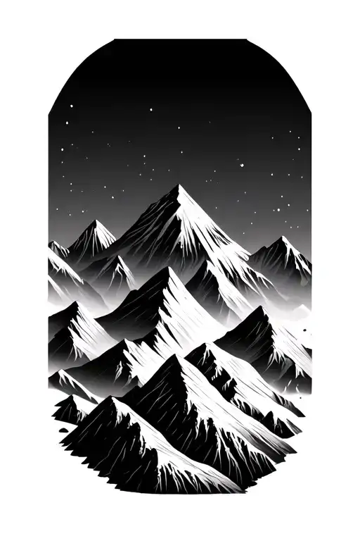 Geometric Mountain Range