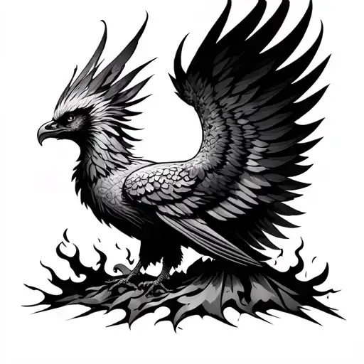 Phoenix Rising From The Ashes