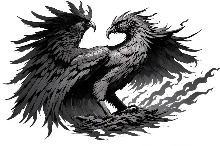 Phoenix Rising From The Ashes