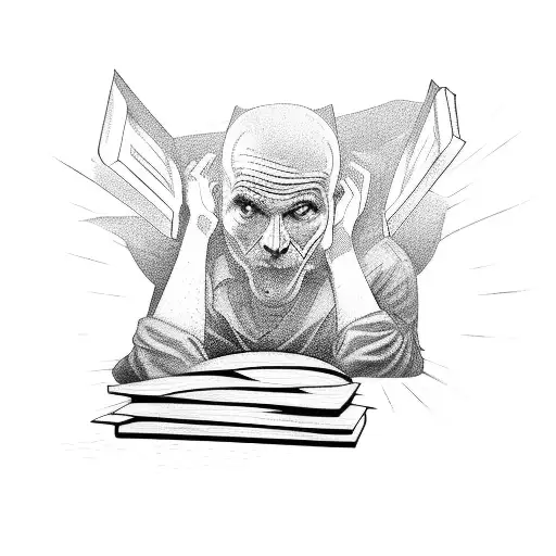 A Man Inside A Book And Tried To Escape