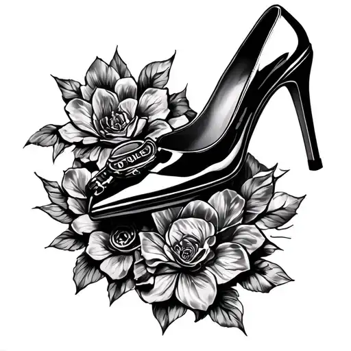 High Heels Standing On Chastity Lock