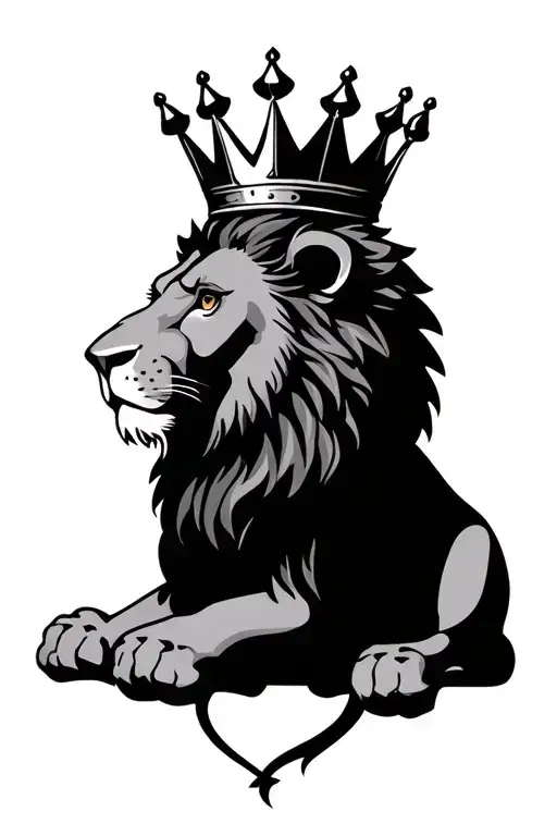 Lion With Crown